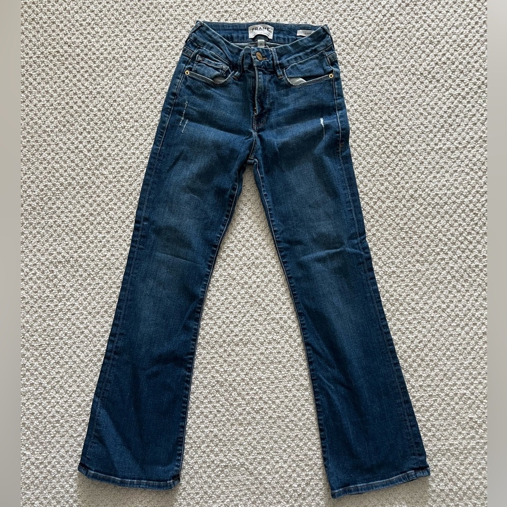 Frame le crop mini boot jeans
